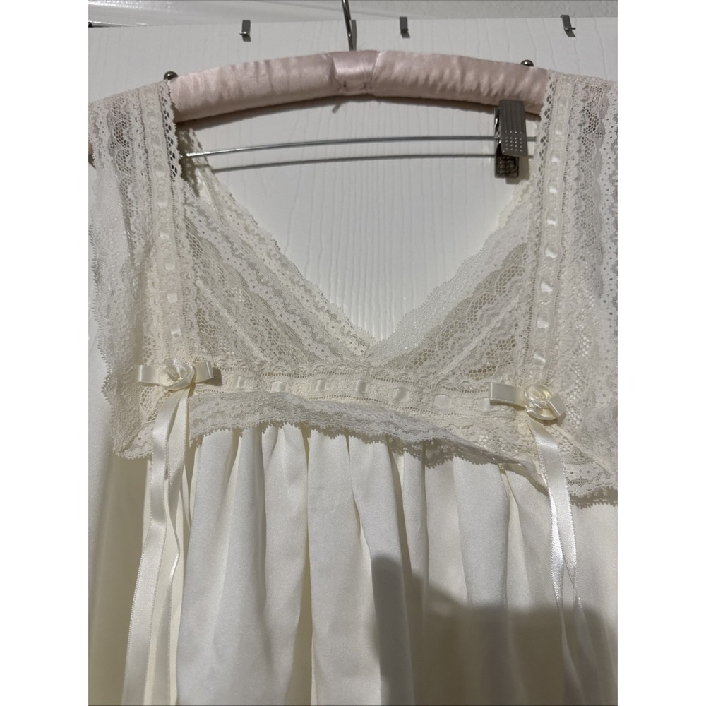 Christian Dior Neiman Markus Vintage Ivory Full Slip Size Large Satin Silky USA - Picture 3 of 16